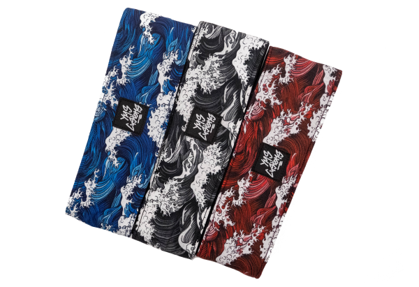 pack 1 finish Headbands Waves Black&White